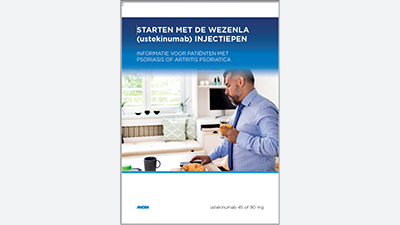 Wezenla patiëntbrochure voorgevulde pen psoriasis en artritis psoriatica