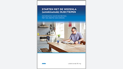 Wezenla patiëntbrochure voorgevulde pen ziekte van Crohn